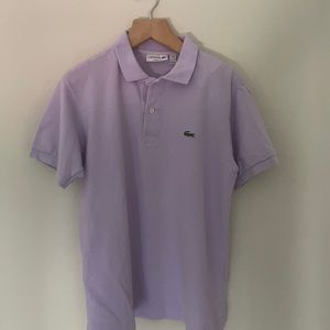 Light Purple Lacoste Shirt